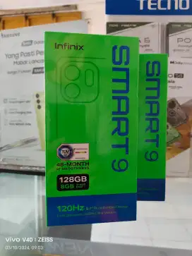 Infinix Smart 9 4GB+4GB/128GB,Baru,Segel Box,Garansi Resmi,Original