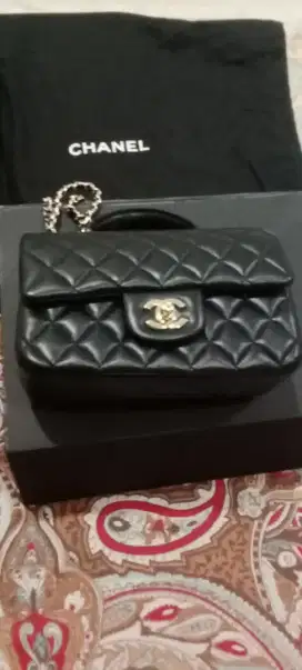 Tas Chanel Mini Ractangle Flap bag Lambskin