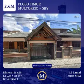 Rumah Ploso Timur Mulyorejo dkt Lebak Kenjeran Kalijudan Tambaksari