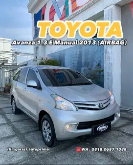 Toyota Avanza 1.3 E Airbag Manual 2013