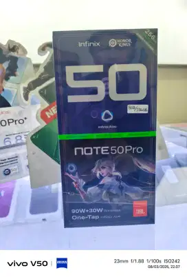 Infinix Note 50 Pro 8GB+8GB/256GB,Baru,SegelBox ,GaransiResmi,Original