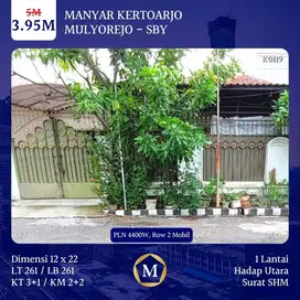 Rumah Manyar Kertoarjo dkt Kertajaya Gubeng Dharmahusada Galaxy Mall
