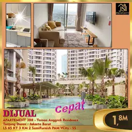 DIJUAL CEPAT APARTEMENT 3BR - Taman Anggrek Residence JakBar -  SS