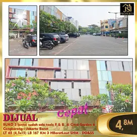 DIJUAL RUKO 3 lantai sudah ada tools F & B  di Citra Garden 6 - DO&SS