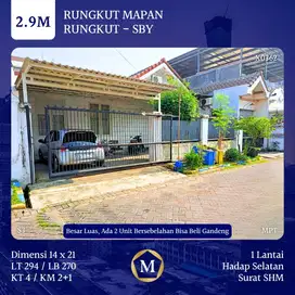 Rumah Rungkut Mapan dkt Gununganyar Medokan Pandugo Pondok Tjandra