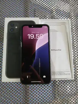 IPHONE 11 BASIC 128GB BLACK
FULLSET ORIGINAL
resmi iBox PA/A (TAM)