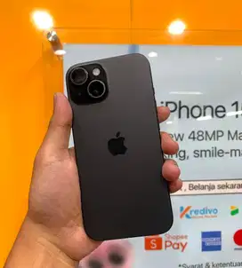 iPhone 15 128GB Garansi Resmi iBox Oktober 2025 Black Battery 90%