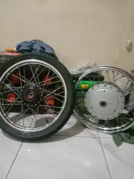 Pelek Mio sporty jari jari kondisi seperti di gambar