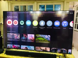 TV SONY LED 65 in seri XR-65X90J kondisi minus layar bergaris
