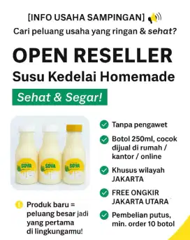 Peluang Bisnis! Reseller Susu Kedelai Jakarta–Tanpa Ribet