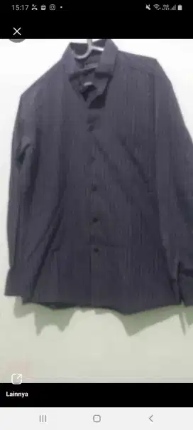 Preloved kemeja alisan lengan panjang