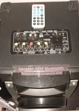 BOX Speaker aktif Blutooth type D 10 AC/DC +Speaker  LG 6 Inch