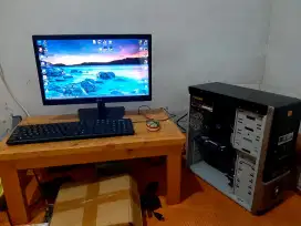 1set pc i3, vga 2gb, monitor 20inch, ram 8gb, hdd 500gb