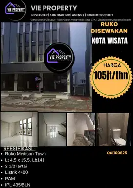Di Sewakan Ruko Lokasi Sangat Setrategis. Kota Wisata Cibubur.