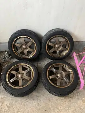 VELG TE37 + BAN SX-R (RING 15)