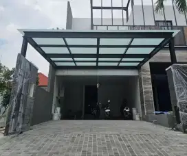 Canopy Atap kaca Minimalis