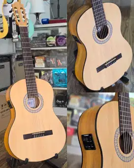 Gitar Klasik Original Dluxe DC 10 4/4 Klasik Elektrik Nilon (Baru)