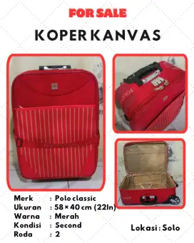 Koper kanvas polo clasic
