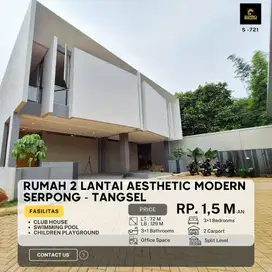 Rumah 2 lantai luas fasilitas lengkap di buaran serpong
