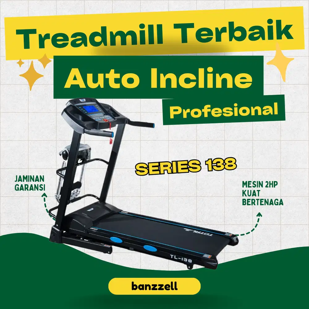 Sepeda Fitness Murah dan Treadmill Elektrik Hemat Daya Siap COD