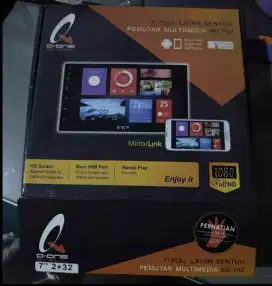 DIJUAL HEAD UNIT DOUBLE DIN ANDROID Q-ONE 7INCH SQ-702 MIRRORLINK