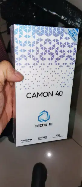 Baru Tecno Camon 40 256/16 galaxy black BNIB garansi resmi