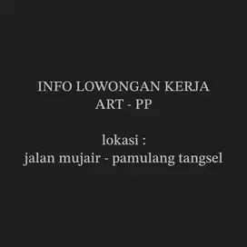 LOWONGAN KERJA ART - PP