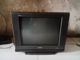 Tv tabung 21in merk sharp normal