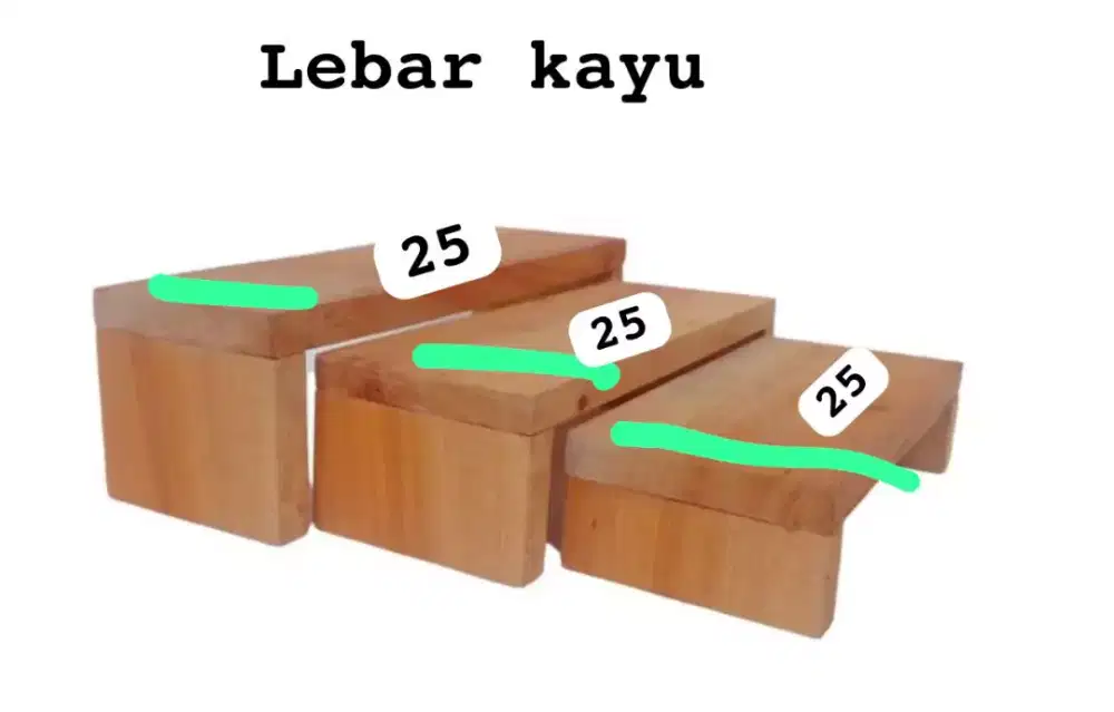 Meja susun display produk