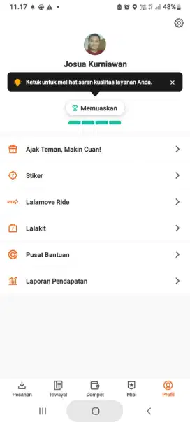 JASA OJEK LANGGANAN DI PAGI HARI, DAN KURIR DI MALAM HARI