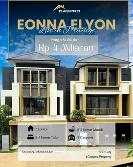 ELYON EONNA BSD CITY SEBRANG MALL EASTVARA! DP NOL FASILITAS PREMIUM