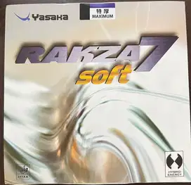 Karet Pingpong Tenis Meja Yasaka Rakza 7 Soft Original - Hitam