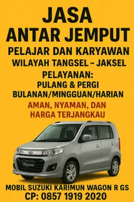 JASA ANTAR JEMPUT PELAJAR & KARYAWAN