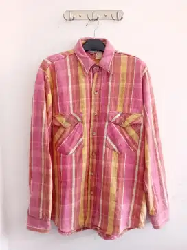 Borongan take all heavy flannel work shirt,  kemeja