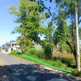 Tanah strategis selatan kampus UII jln kaliurang KM 13 cocok kost