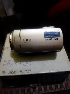 Samsung HMX F80 52×optical zom mulpis kumplit baru satu kali pakai