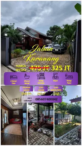 RUMAH SEMI VILLA DEKAT WISATA