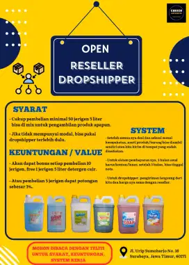 Open Reseller / Dropshipper Produk Kebutuhan Rumah Tangga Dan Laundry
