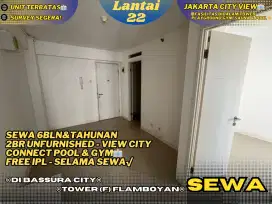 Disewakan 2BR UF Lantai 22 Connecting Pool Jarang Ada Di Bassura City