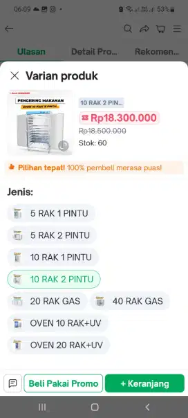 OVEN PENGERING GAS SERBAGUNA