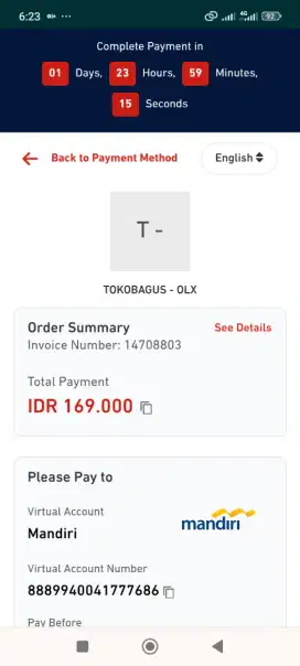 Samsung A35 black hitam 256GB boleh tambah