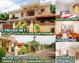 Dijual Hotel dan kos eksklusif