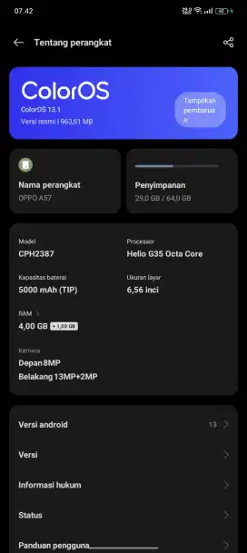 Oppo A57 4/64gb