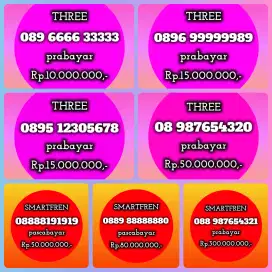 NOMOR CANTIK THREE n SMARTFREN