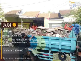 Buang puing /sampah proyek