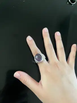 Cincin black safir star