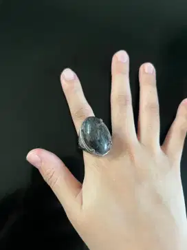 Cincin akik batu bulu macan