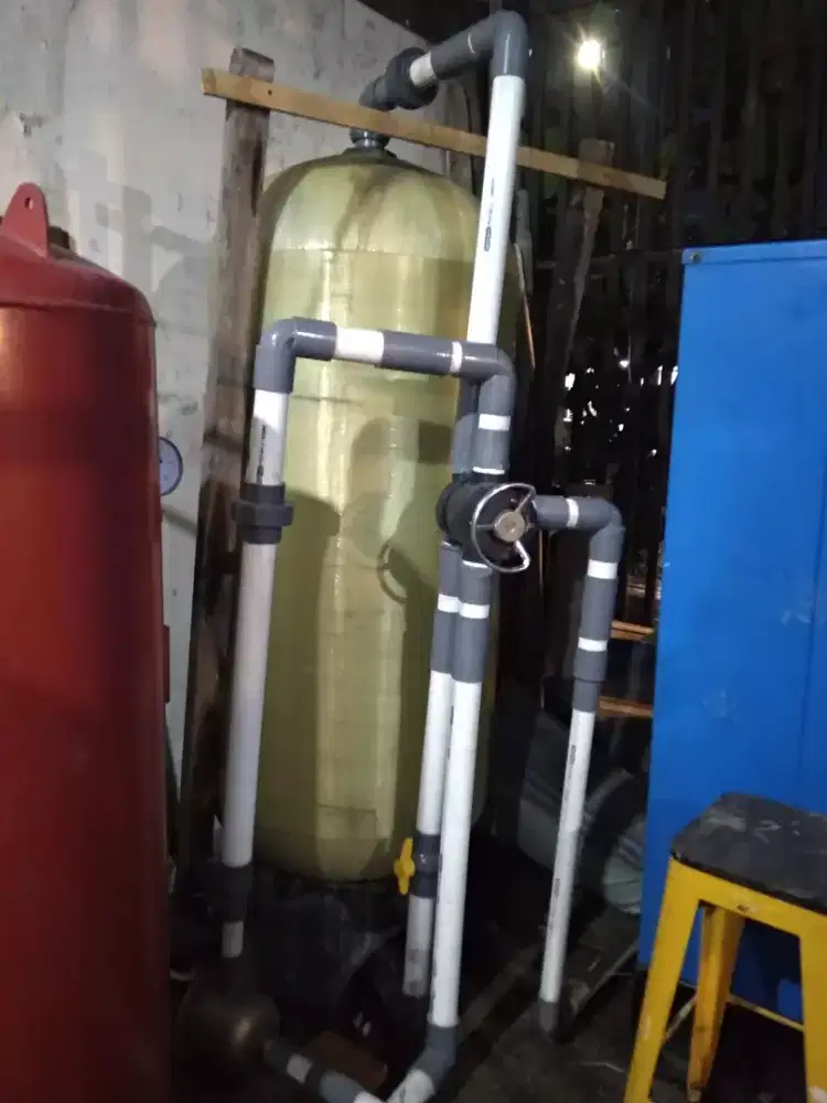 Pasang tabung filter air cuci toren ganti media