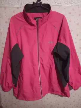 Jaket Zip Core Asics Pink Wanita