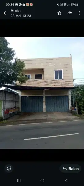 Disewakan Ruko gandeng 2 pintu.
